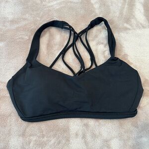 lululemon athletica Black Free to Be Zen Strappy Sports Bra - size 4